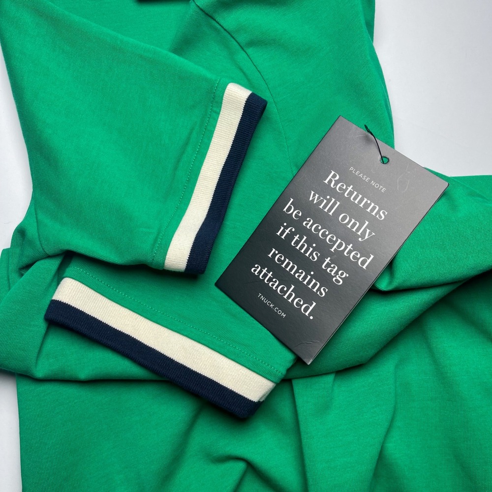 Tuckernuck NWT Dress Green Hutton Polo Shirt Mini Women's Sz S Preppy Coastal - Picture 8 of 12